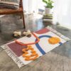 Boho Abstract Geometric Tufted 60 x 90cm Rug With Handwoven Tassels Rugs & Mats Living Room Bedroom Feel Good Decor