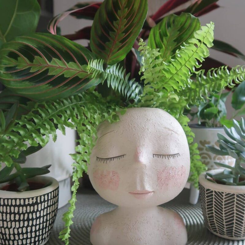 Creative Doll Face Planter Vase Planters & Vases Living Room Bedroom Kids Room Kitchen & Dining Bathroom Feel Good Decor