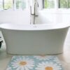 Cute Daisy Fluffy Non-slip Large Bath Mat 50 x 80cm Rugs & Mats Bathroom Feel Good Decor