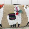 Tribal Llama Embroidery 30 x 60cm Rectangular Cushion Cover Accessories Bedroom Bestsellers Cushion Covers Interior Decorations Kids Room Living Room Feel Good Decor