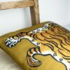 Turmeric Vintage Tiger Velvet Cushion Cover With Black Tassels-feel-good-decor-5