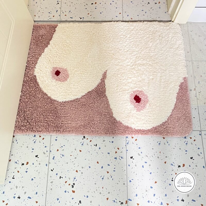 abstract-boobs-bath-mat-pastel-brown-feel-good-decor