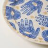 Boho Hamsa Hand Eye Ceramic Plate With Gold-toned Rim (Handmade) New In Bedroom Bestsellers Handmade Living Room Tableware & Serveware Feel Good Decor
