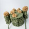 Handmade Cactus Straw Bag and Wall Decor Rattan & Natural Materials Accessories Wall Hangings Living Room Bedroom Kids Room Feel Good Decor