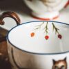 Large Hand-painted Cute Animal Porcelain Ceramic Cup (400ml) New In Handmade Interior Decorations Tableware & Serveware Feel Good Decor