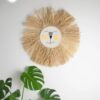 Large Handmade Boho Scandi Lion Head Wall Decor For Nursery or Playroom-feel-good-decor