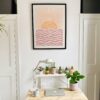 Boho Abstract Sun and Waves Art Print Art Prints Living Room Bedroom Kids Room Bathroom Home Office Kitchen & Dining Feel Good Decor