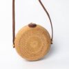 Boho Handmade Rattan Round Crossbody Bag Bags Rattan & Natural Materials Accessories Wall Hangings New In Feel Good Decor