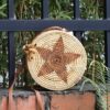 Boho Natural Rattan Cross Body Bag With Star Pattern Bags Rattan & Natural Materials Accessories Wall Hangings New In Feel Good Decor