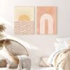 Boho Sun and Waves Art Print Art Prints Living Room Bedroom Kids Room Bathroom Home Office Kitchen & Dining Feel Good Decor