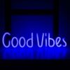 Good Vibes Large Neon Light Sign (USB Powered) Wall Hangings Lights Living Room Kitchen & Dining New In Feel Good Decor