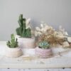 Handmade Boho Retro Cement Succulent Cactus Plant Pot Planters & Vases Living Room Bedroom Kitchen & Dining Bathroom Feel Good Decor