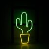 Large Cactus Neon Light Sign (USB Powered) Wall Hangings Lights Living Room Kitchen & Dining New In Feel Good Decor
