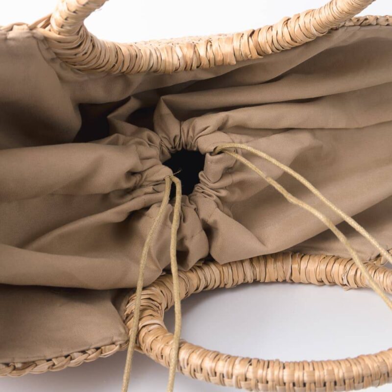 Large Natural Straw Shopper Bag Bags Rattan & Natural Materials Accessories Feel Good Decor