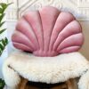 Rose Pink Sea Shell Pillow Cushion-feel-good-decor-2