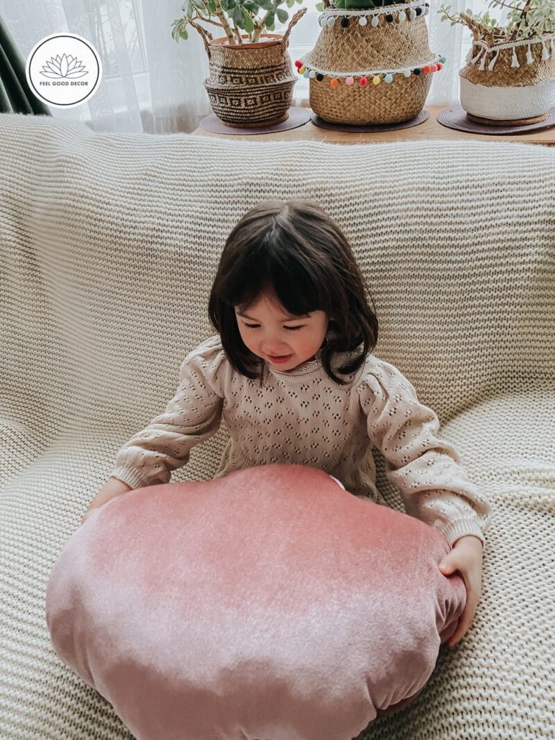 Rose Pink Sea Shell Pillow Cushion-feel-good-decor-6
