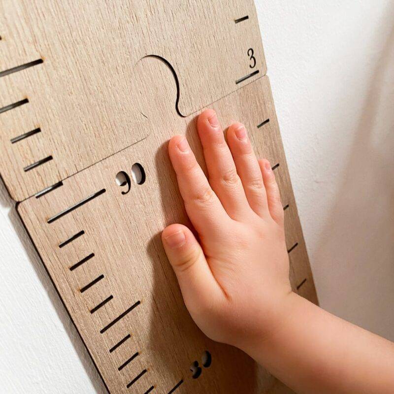 Wooden Wall Height Chart (60 – 210cm) Wall Hangings Kids Room Feel Good Decor