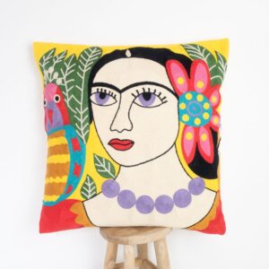 frida kahlo embroidered pillows