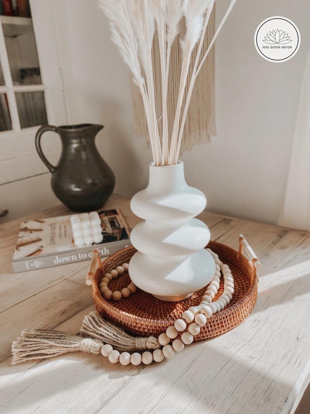 Balehval Stationær Dyrt Handmade Milky White Scandi Boho Ceramic Bubble Vase - Feel Good Decor