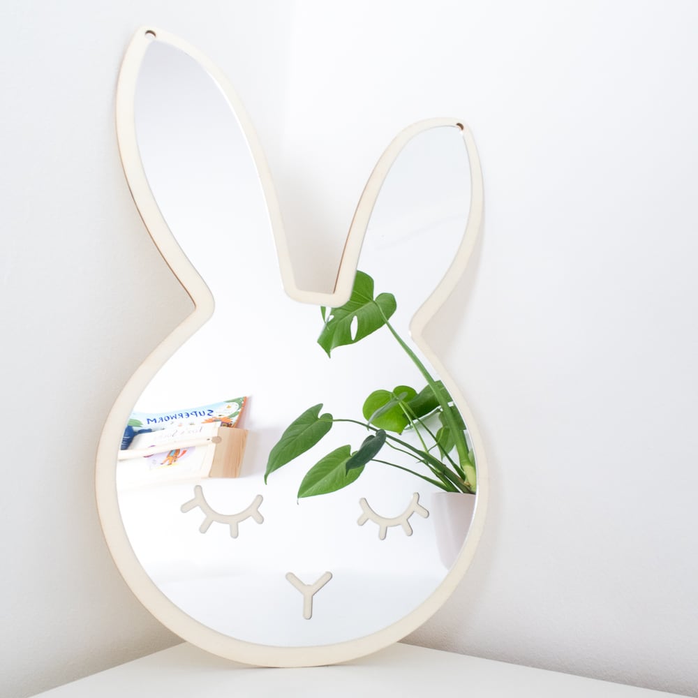 Decorative Rabbit Acrylic Child Safe Mirror - Feel Good Decor