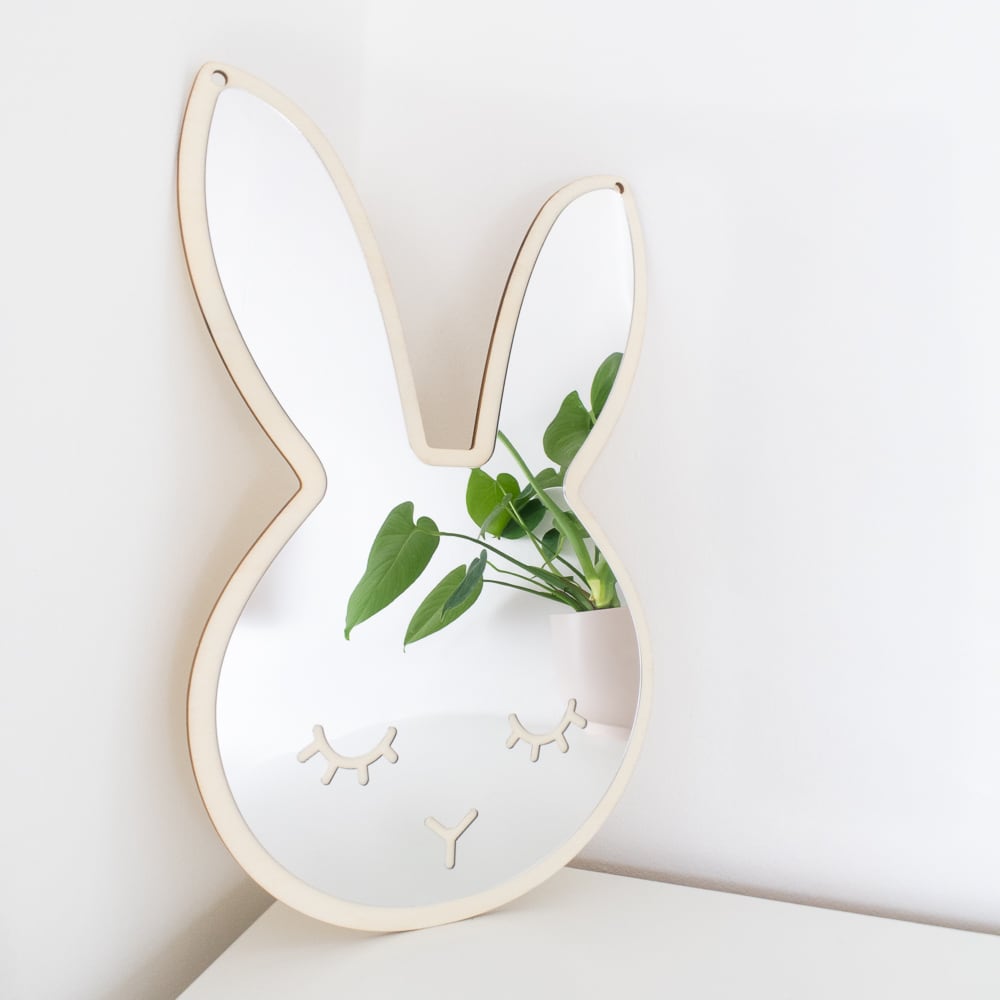 Decorative Rabbit Acrylic Child Safe Mirror - Feel Good Decor
