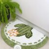 Cactus Semi Circle Bath Mat-feel-good-decor-5