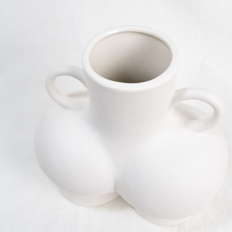 White-bum-butt-vase-with-bisque-finish-feel-good-decor