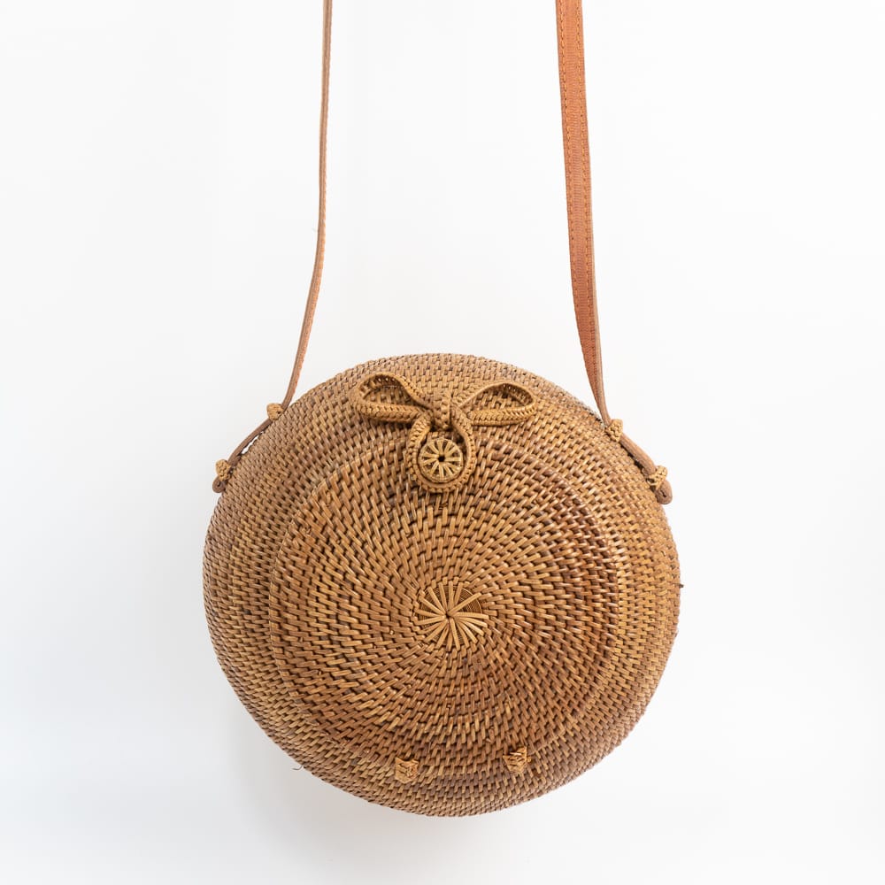 Round Rattan Bags Wholesale from Bali Indonesia Bulk Quantity Factory Direct