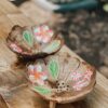 Boho Natural Coconut Shell Decorative Trinket Tray Bohemian Eclectic Decor-feel-good-decor