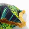 Luxury Fringed Vintage Velvet Cushion Pillow Cover With Tropical Forest Leopard & Monstera Leaves Print-Feel-Good-Decor