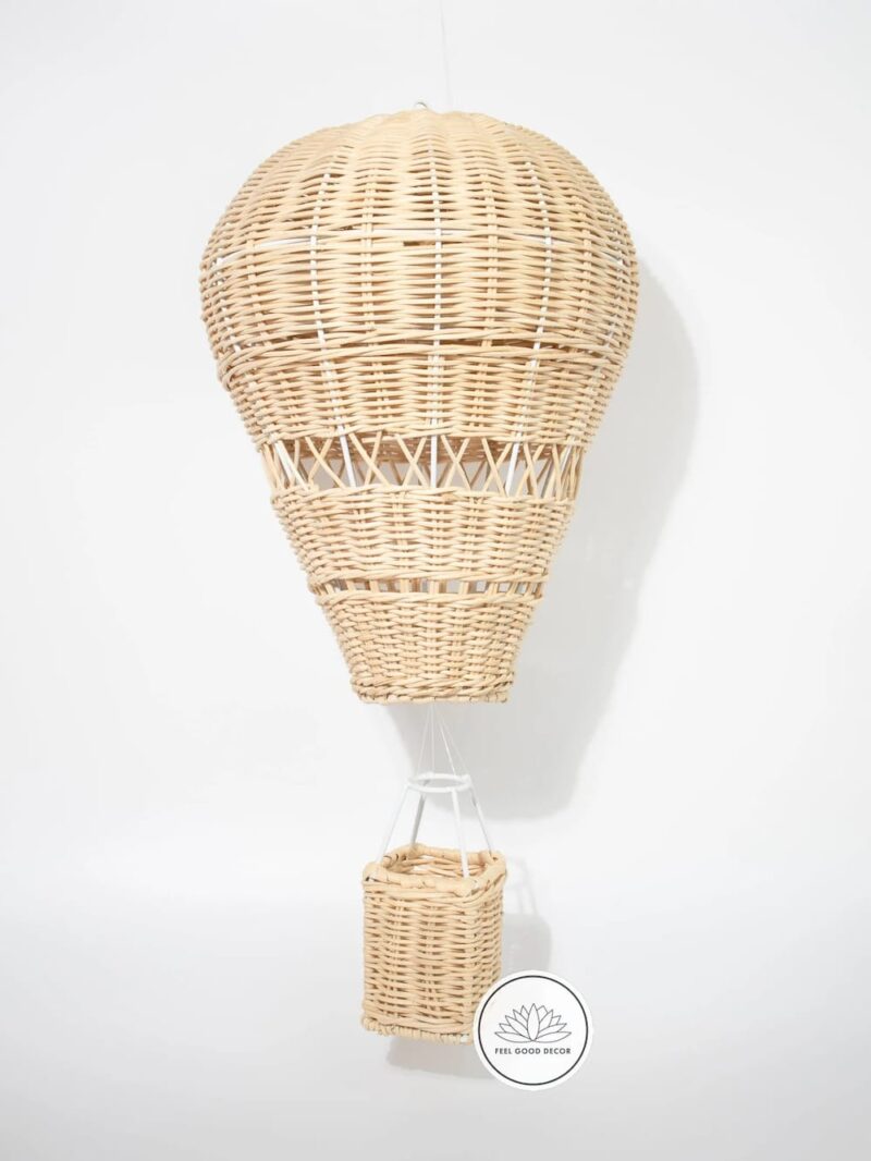 Handmade Rattan Wicker Hot Air Balloon-feel-good-decor
