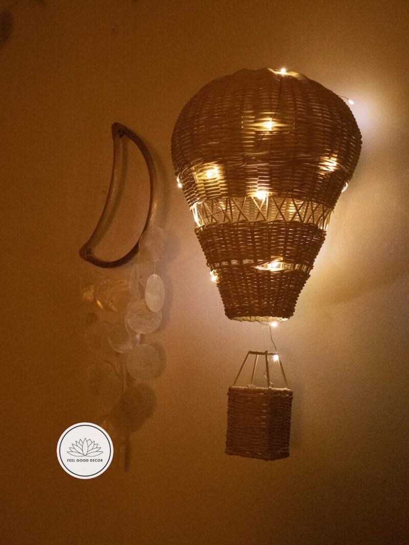 Handmade Rattan Wicker Hot Air Balloon-feel-good-decor