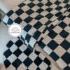 Checkerboard Black & Off-White Accent Rug-feel-good-decor