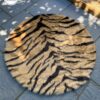 Luxe Animal Print Round Rug Tiger Skin Faux Fur Hide-feel-good-decor