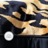 Luxe Golden Velveteen Tiger Skin Print Cushion Pillow Cover-feel-good-decor
