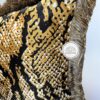 Retro Luxe Python Snake Skin Velvet Throw Pillow Cover-feel-good-decor