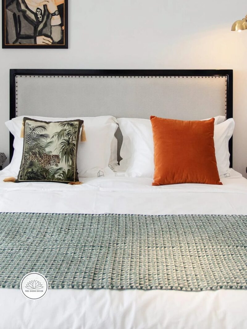 Retro Olive Green Tropical Jungle Leopard Print Velvet Throw Pillow Cover-feel-good-decor