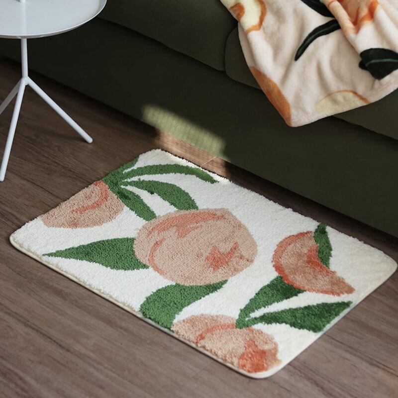 Retro Peach Bath Mat-feel-good-decor-8