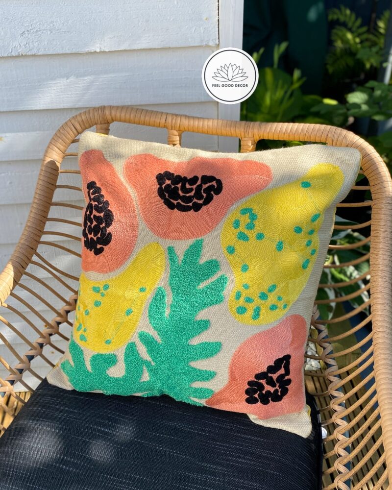 tropical-papaya-pillow-yellow-dragon-fruit-cushion-feel-good-decor
