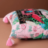 Vintage-Monkey-Crane-Luxe-Pink-Velvet-Pillow-Cover-with-Tassels-FeelGoodDecor